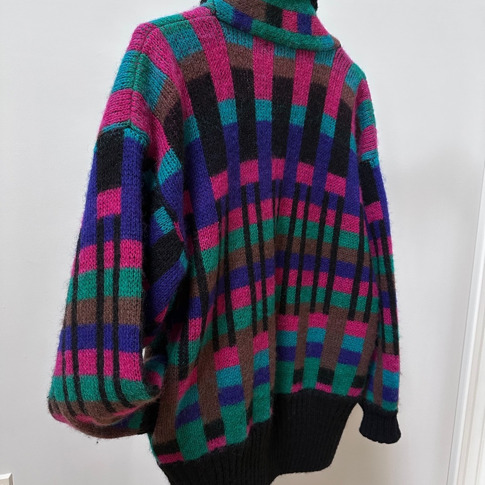 80s VTG Sweater MICHAEL CAROL 70%wool mohair